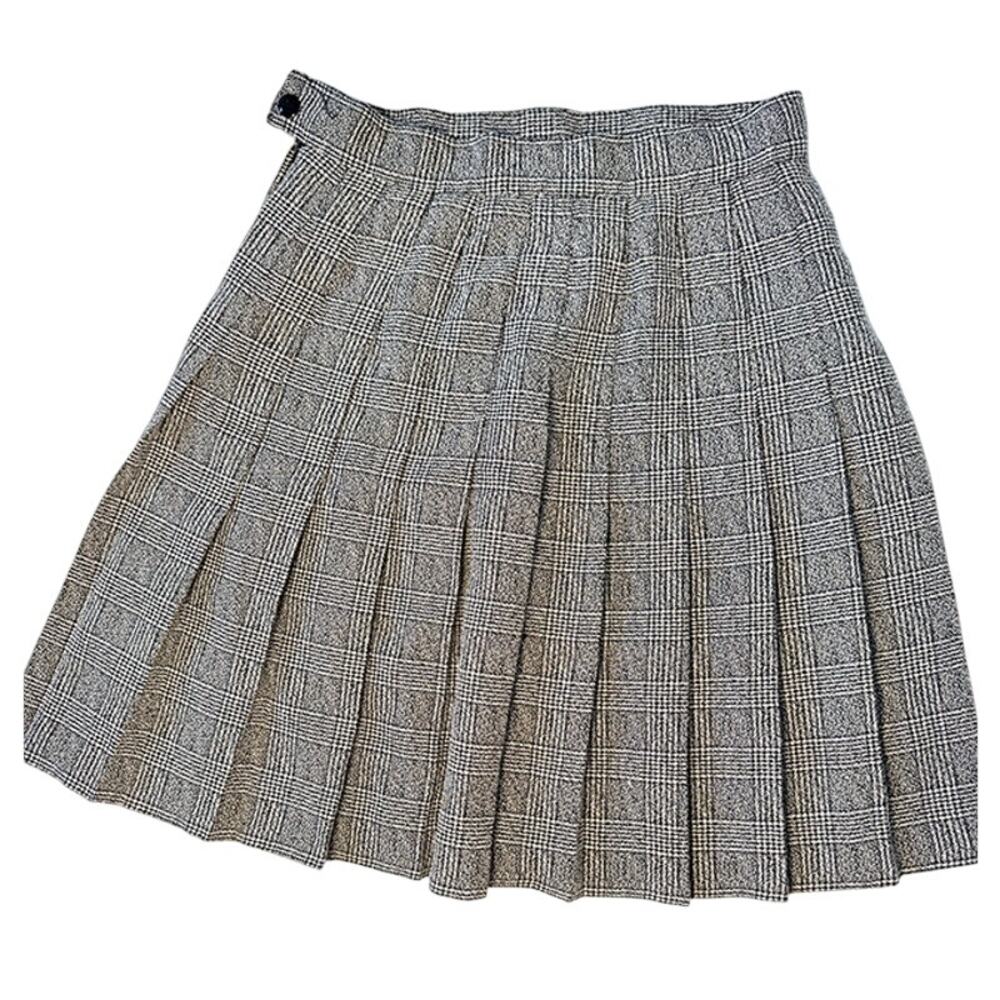 Rafferty‎ Vintage Pleated Plaid Mini Skirt Size 5